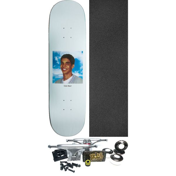 Color Bars Skateboards Degrassi Yearbook Blue Skateboard Deck - 8.5" x 32" - Complete Skateboard Bundle